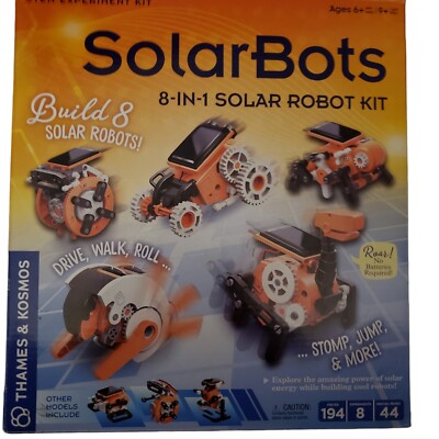 NIB Thames & Kosmos SolarBots 8-in-1 Solar Robot STEM Experiment Kit complete