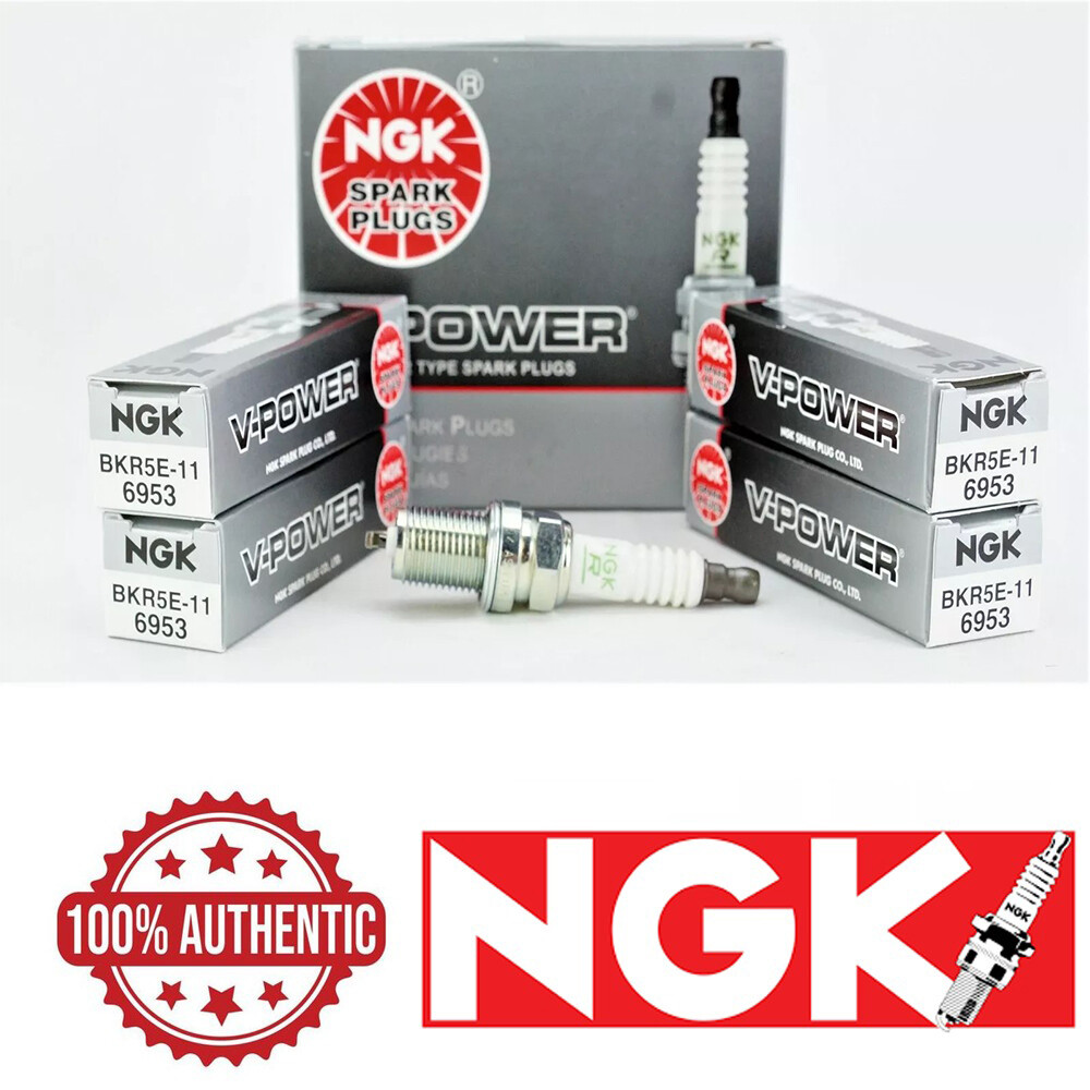 4 NGK SPARK PLUGS BKR5E-11 6953 V-POWER