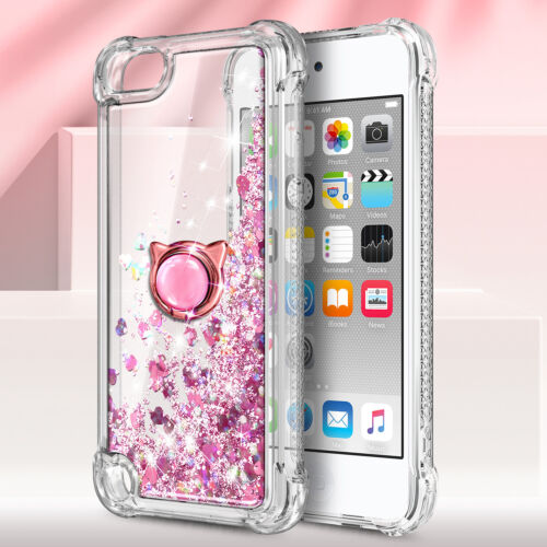 Para iPod Touch 5th 6th 7th Estuche Soporte de Anillo Brillo + Cordón y Protector de Pantalla - Imagen 9 de 37
