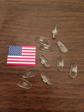 10x Nose Pads For Eyeglasses Silicone Easy Push On 5 Pairs US Today SHIPPING