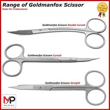 Tijeras médicas Goldman Fox para recortar tejidos. Instrumentos quirúrgicos dent