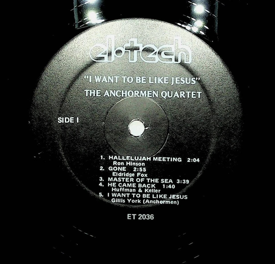 1976 The Anchorman Quartet I Want To Be Like Jesus Gospel Vinyl LP Record VG+ Foto 4 de 4