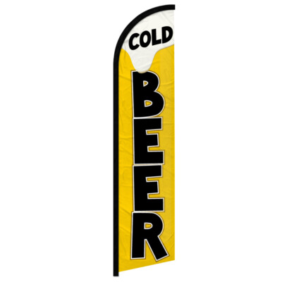 Cold Beer Windless Swooper Flag Concessions Drinks