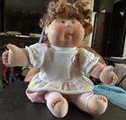 Vintage 2004 Cabbage Patch Girl Doll Brown Hair Blue Eyes PA-9 Needs Some TLC