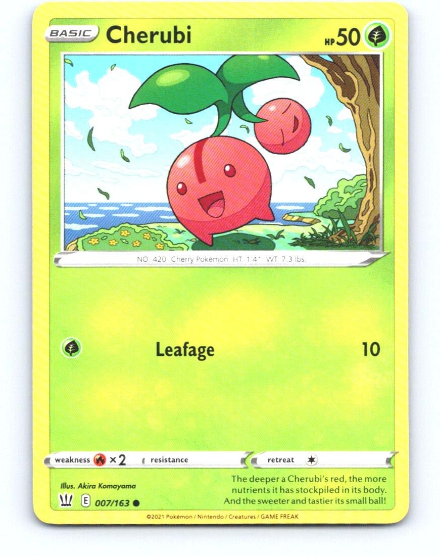 Cherubi 007/163 Common Battle Styles Pokemon Near Mint