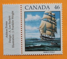Canada 46 cent stamp 1999 MNH #1779 Sailing Ship Marco Polo