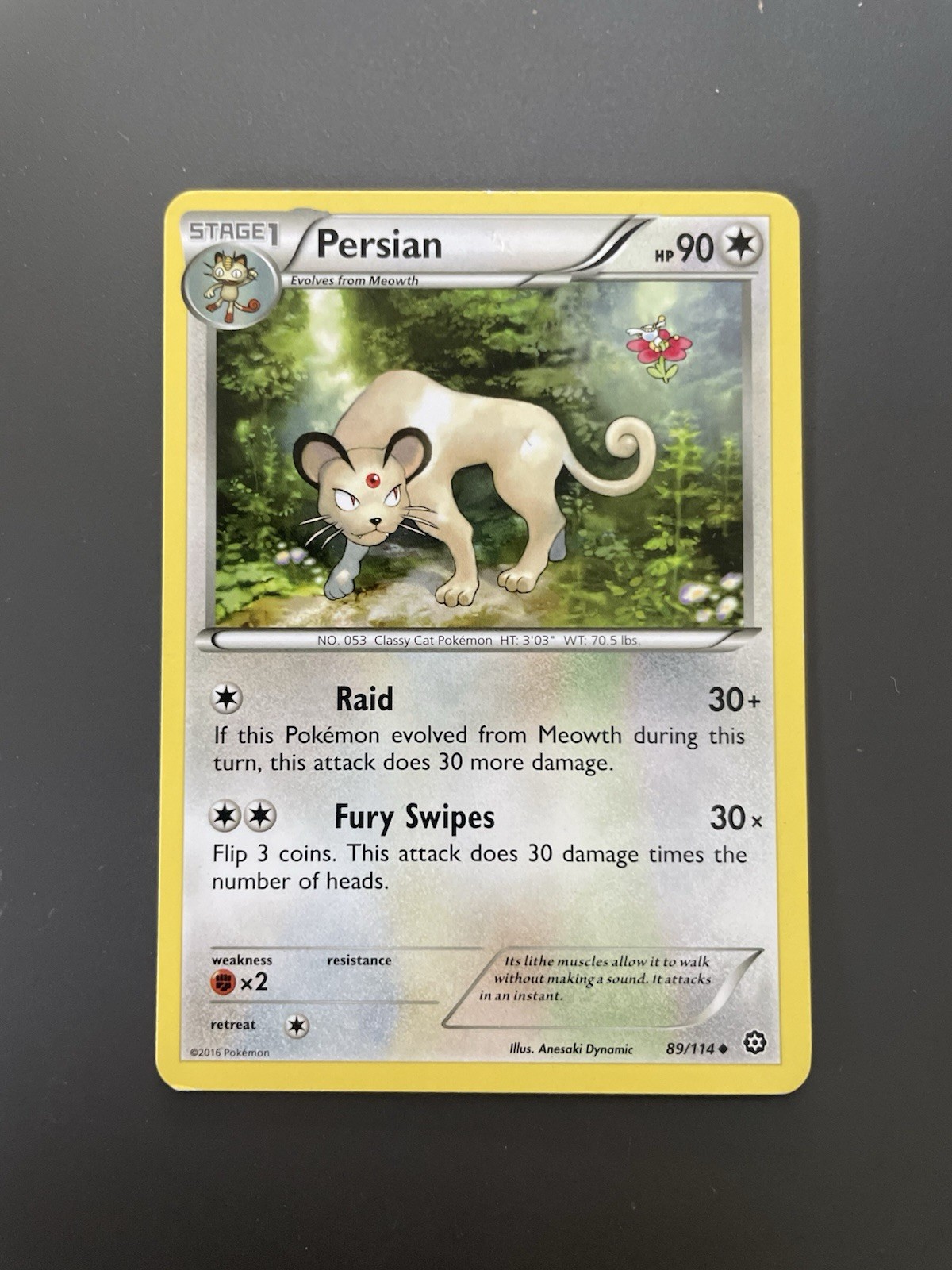 Pokémon TCG Persian Steam Siege 89/114 Regular