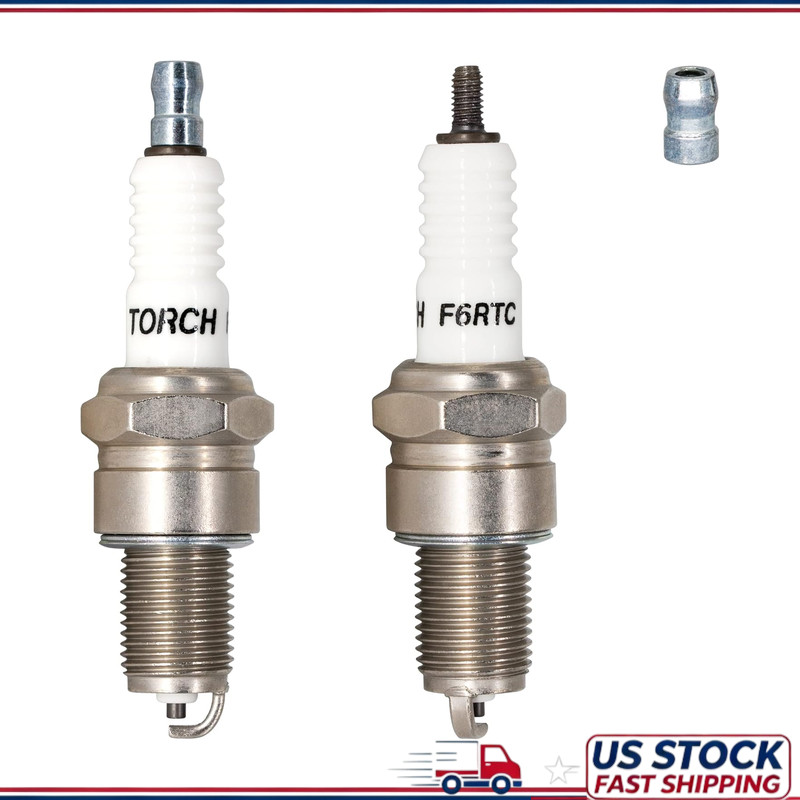 F6RTC Spark Plug 2-Pack NGK 7131 BPR6ES, Bosch WR6DC WR7DC, Champion RN9YC RN10Y