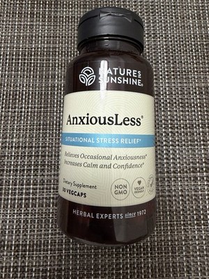 Nature s Sunshine Anxiousness 30 Capsules BRAND NEW FACTORY SEALED