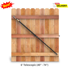 6' Telescopic Gate Brace Anti Sag Kit Wood Fence Hardware USA Made Patented