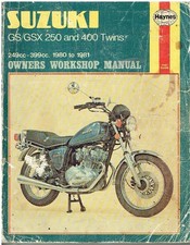 SUZUKI GS250T , GSX250E , GSX400E & GSX400T (1980-81) OWNERS WORKSHOP MANUAL