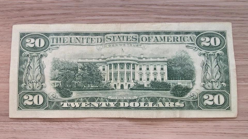 $20 Federal Reserve Note SERIES 1969 C Vintage Twenty Dollar Bill - Image 2 of 4
