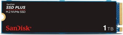 SanDisk SSD PLUS NVMe M.2 SSD  1 TB PCIe Gen 3.0 interne Festplatte (M.2 2280)