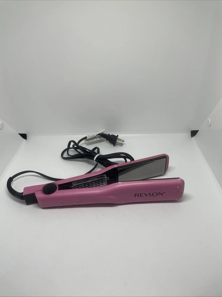 Revlon Titanium Hair Straightener - pink - Adjustable Heat - tested and working - Image 4 of 4