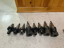 BT40 Tool Holder Lot Lyndex Parlec Kennametal B4007-1000 B4007-0100 8pc