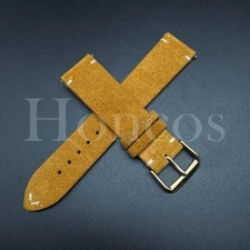 18-22 MM Suede Leather Vintage Strap Watch Band Quick Release Fits for Michele