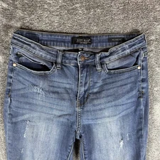 Judy Blue Jeans Women’s 30 Blue Stretch Distressed Relaxed Fit 30x26