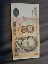 Peru 100 Intis 1987 Circulated