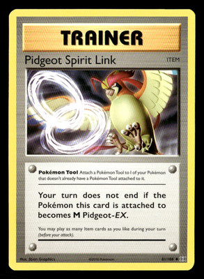 Pidgeot Spirit Link Uncommon XY - Evolutions 81/108 LP Pokémon TCG