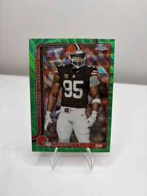 Topps Chrome 2025 Football Myles Garrett Browns Green Refractor /99