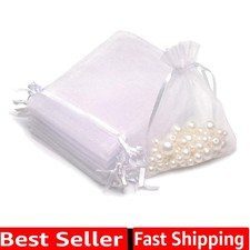 Versatile 50PCS Organza Bags, 3x4 Inches - Ideal for Jewelry and Party Favors