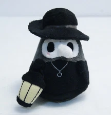 Squishable Micro Plague Doctor Plush Black Hat 4" Bubonic Halloween Toy READ