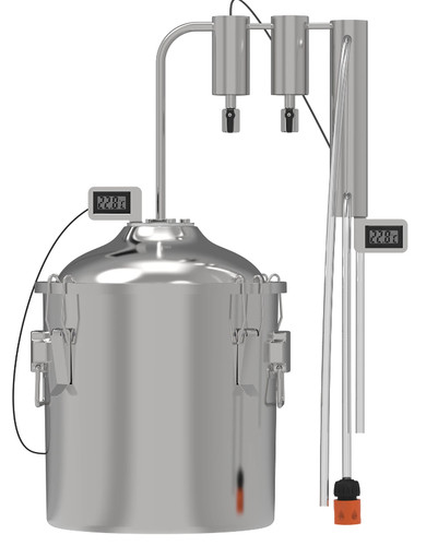 Klassischer Destillierapparat 18 L mit 2 Abscheidern Alambic Pot-Still