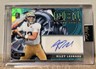 Wild Card QB1 On the Clock Riley Leonard Rookie Auto Teal Rainbow Foil 1/2