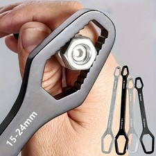 Universal Double Ended Wrench Adjustable Self Tightening Spanner Tool
