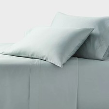 Threshold 800 Thread Count Hotel Collection Light Teal Green Full Sheet Set NWOT