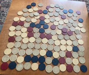 130 RARE CLIPPER SHIPS SAILBOATS NAUTICAL CLAY POKER CHIPS