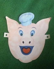 Vintage Pig 'n Whistle Candies Restaurant Special Children's Menu Die Cut