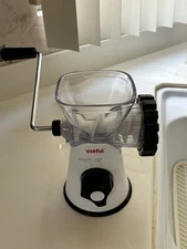 Meat Grinder, Manual Hand Crank Meat Mincer with Stainless Steel Blades and N...