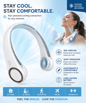 CIVPOWER Portable Neck Fan, Bladeless Wearable Neck Fan, Portable Personal Cooli