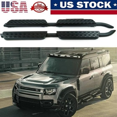 4 Doors Fits For Defender 130 L663 2020-2026 Running Boards Side Step Nerf Bars