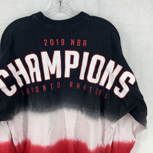Toronto Raptors Championship Shirt Medium Mens Long Sleeve NBA Tie Dye Tee - Picture 8 of 13