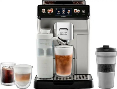 De'Longhi Eletta Explore Fully Automatic Espresso Machine Cold Brew ECAM45086S