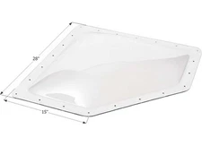 Icon 01866 NSL2412C Neo Angle RV Skylight 24" x 11" - Clear