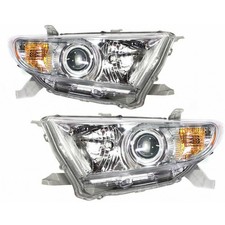 For 2010 Toyota Highlander Headlight Assembly Pair Driver And Passenger