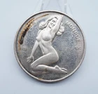 Vintage Marilyn Monroe 1 oz .999 Fine Silver Art Round RARE - T163