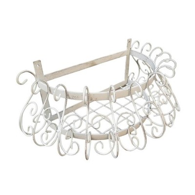 Halbrundes Metall Blumenregal mit Gitter Regal Rollarbeit Wand Blumenregal Innen
