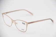 NEW OGI KITTY CORNER/1139 GOLD PINK GUNMETAL EYEGLASSES FRAMES 52-15