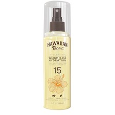 Hawaiian Tropic Weightless Hydration Dry Oil Sunscreen Spray SPF 15, 5oz Exp 2.00 per gallon