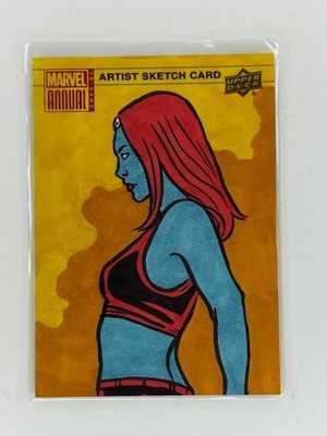 Angelika Rasmus Mystique sketch card Upper Deck Marvel Annual 2019-20
