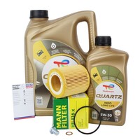 Mann Hu816X ÖLfilter + Total 5W30 FüR BMW E81-88 E90-93 F30 E60 N52 N53 N54 N55