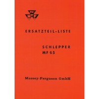 Massey Ferguson Schlepper MF65 - Traktor Ersatzteilliste Ersatzteilekatalog