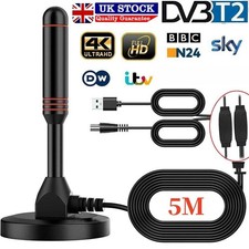 UK Best Portable TV Antenna Indoor Outdoor Digital HD Freeview Aerial Ariel