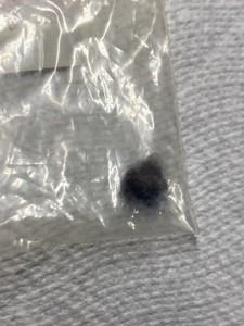 Justin Timberlakes belly button lint, Single - Dark Blue/hints of red Color