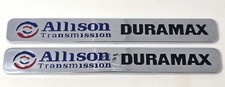 Set Of Chrome Door Badges Emblems For 6.6l Allison Duramax Diesel Pair
