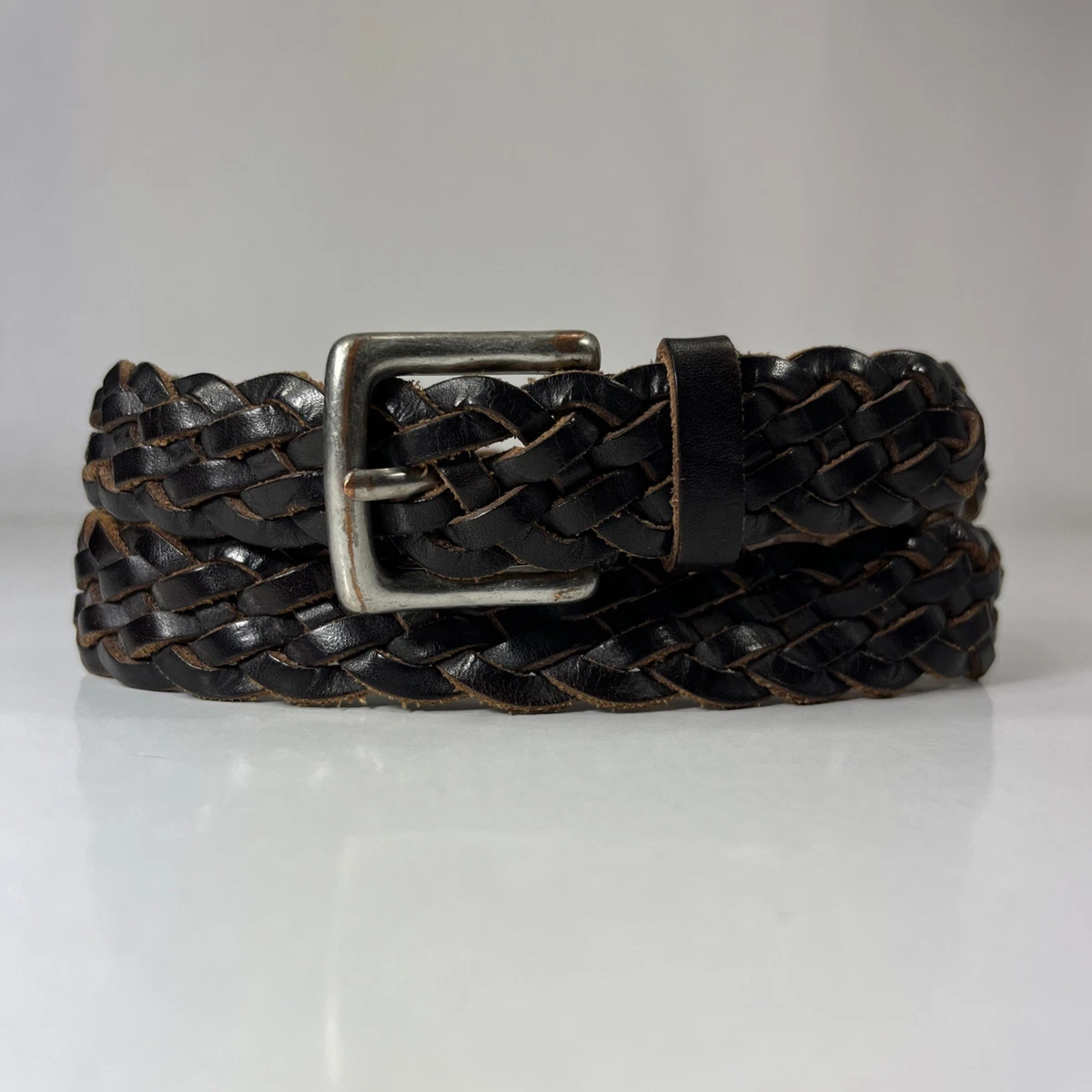 Ceinture Cuir Véritable Noire Janie And Jack Pour Enfant, Taille 4 à 5 Ans, Style Classique Preppy
